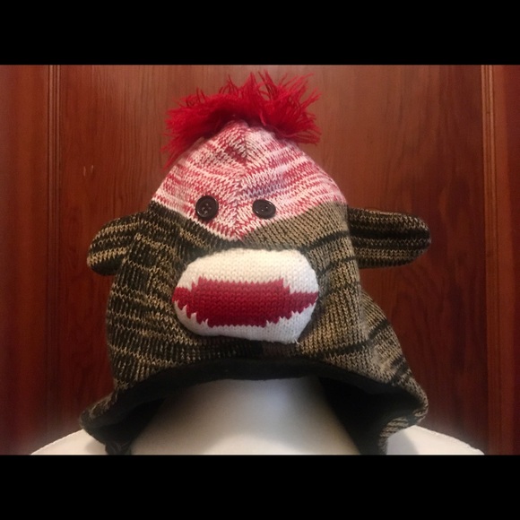 Whimsical Sock Monkey Hat - Picture 2 of 4